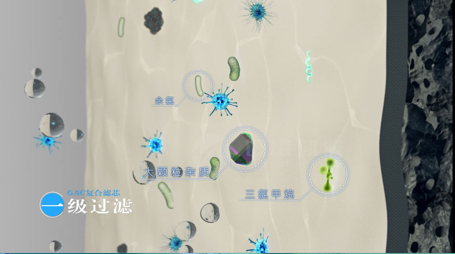 凈水器三維動畫案例展示：出水就可以直接喝的反滲透直飲水機(jī)。(圖4)