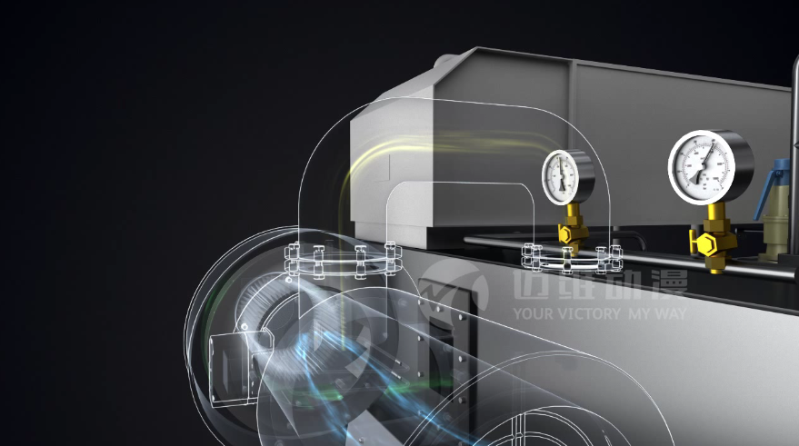 超低氮冷凝蒸汽鍋爐三維動畫 超低氮冷凝蒸汽鍋爐三維動畫
