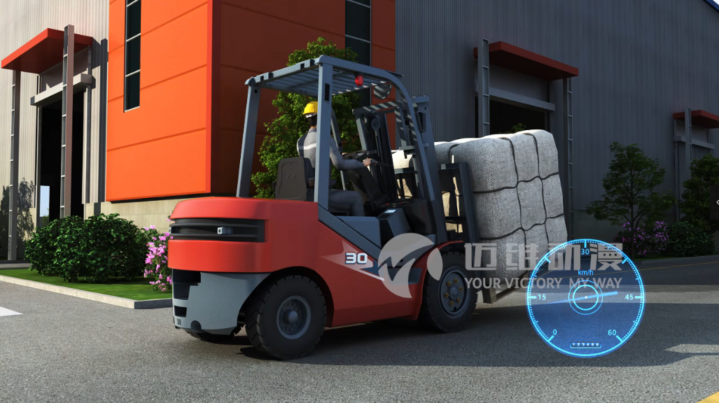 叉車安全智能管理平臺三維動畫 叉車安全智能管理平臺三維動畫