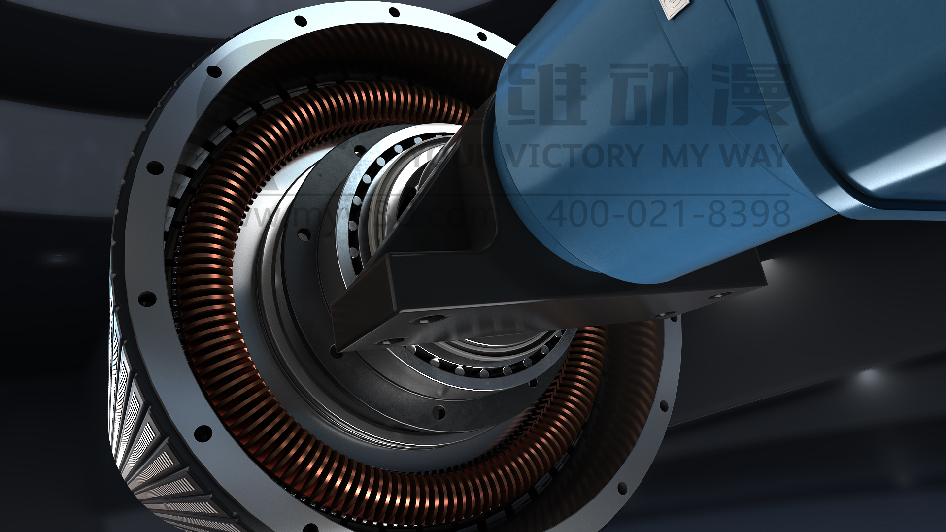 三維動(dòng)畫演示新四達(dá)永磁同步電機(jī)的性能(圖2) 三維動(dòng)畫演示新四達(dá)永磁同步電機(jī)的性能(圖2)