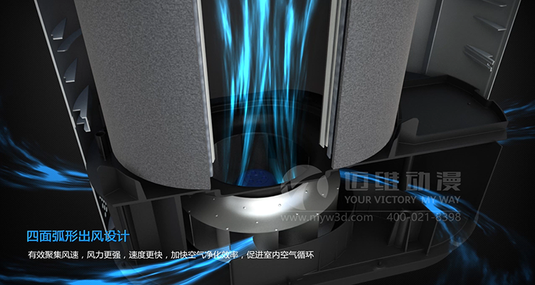 三維動(dòng)畫演示笨重的鍋爐內(nèi)部的運(yùn)作過程(圖1)