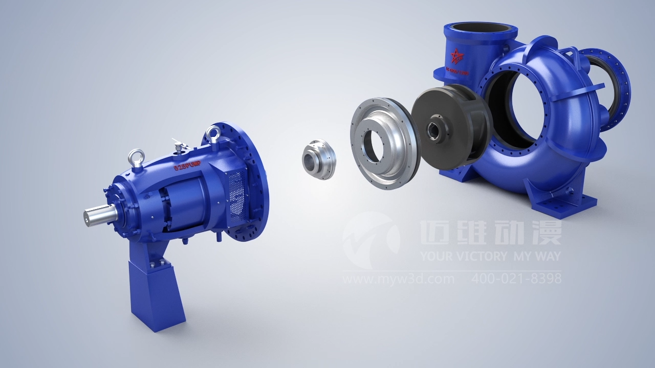 三維動(dòng)畫制作凸輪式轉(zhuǎn)子泵動(dòng)畫演示(圖2) 三維動(dòng)畫制作凸輪式轉(zhuǎn)子泵動(dòng)畫演示(圖2)