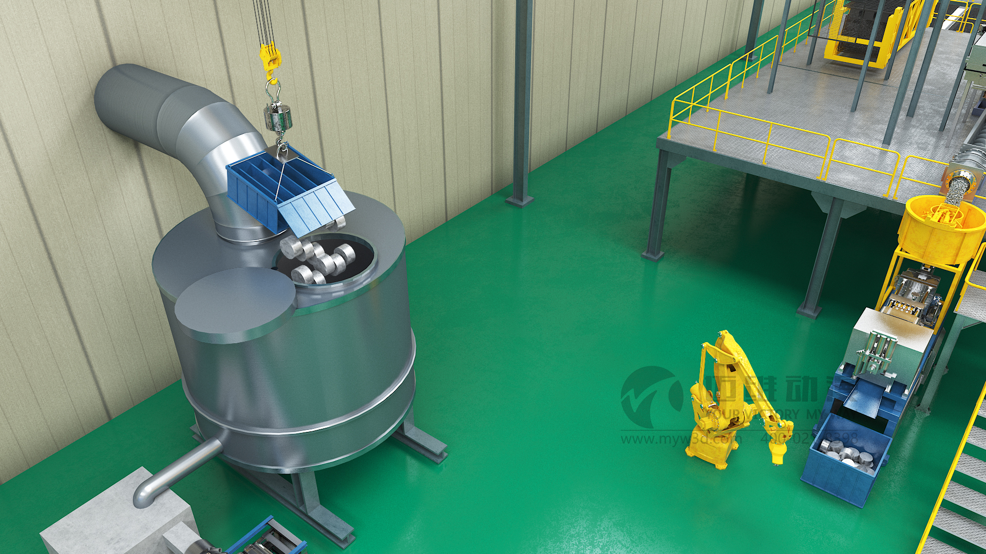 邁維告訴你！鉛酸電池回收工藝三維動畫制作(圖2)