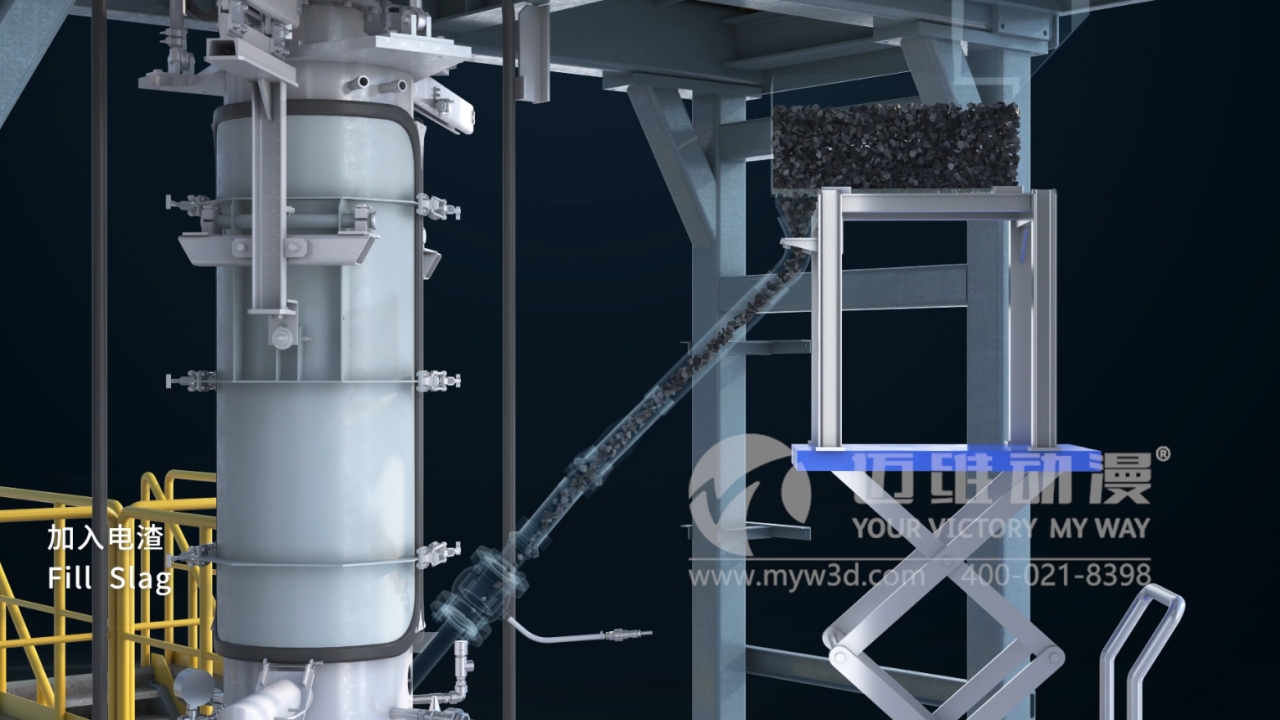 電渣重熔-特鋼冶煉工藝三維動(dòng)畫(huà)展示(圖2) 電渣重熔-特鋼冶煉工藝三維動(dòng)畫(huà)展示(圖2)