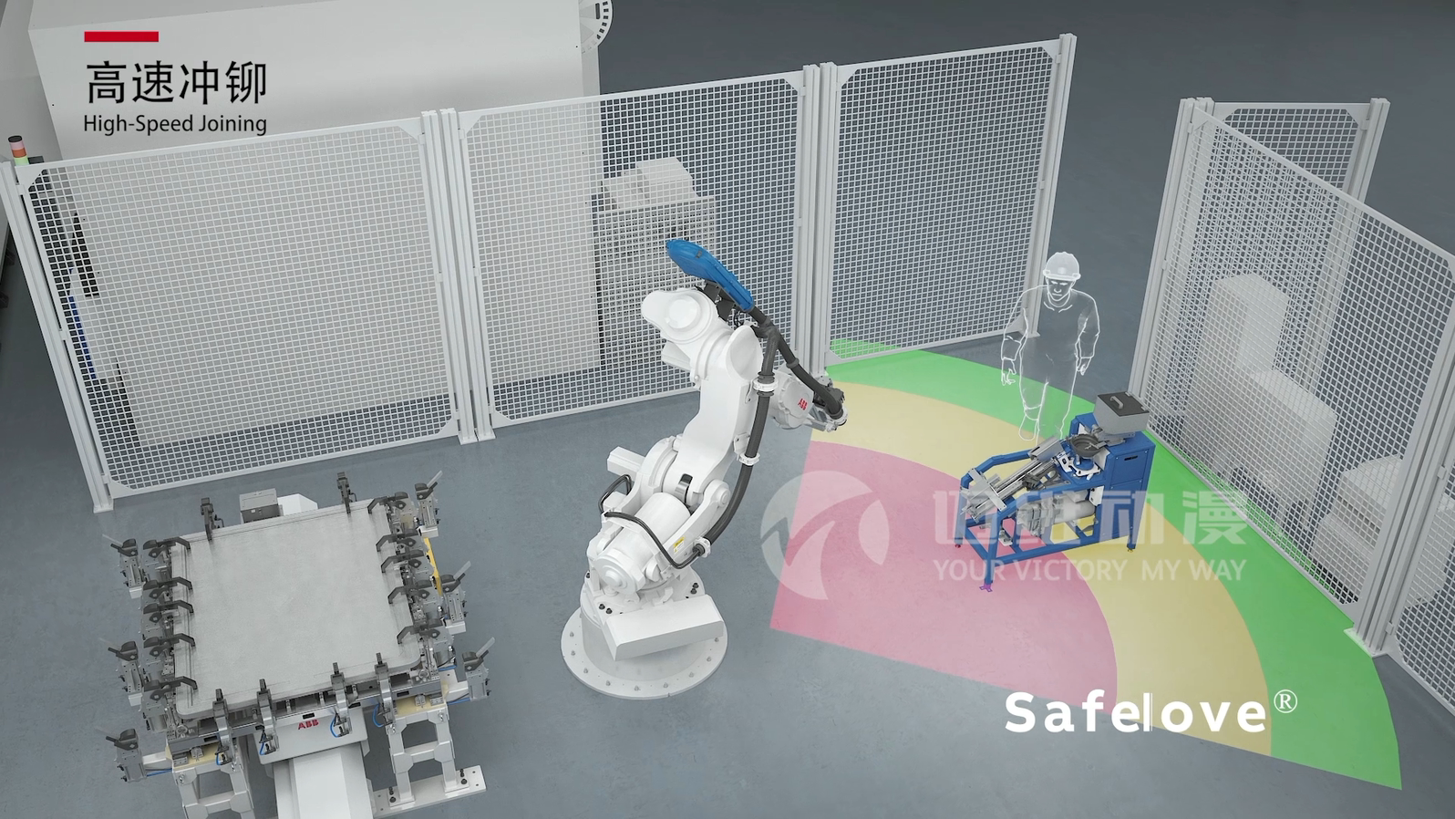 電池盒智能工藝線三維動畫展示(圖4) 電池盒智能工藝線三維動畫展示(圖4)