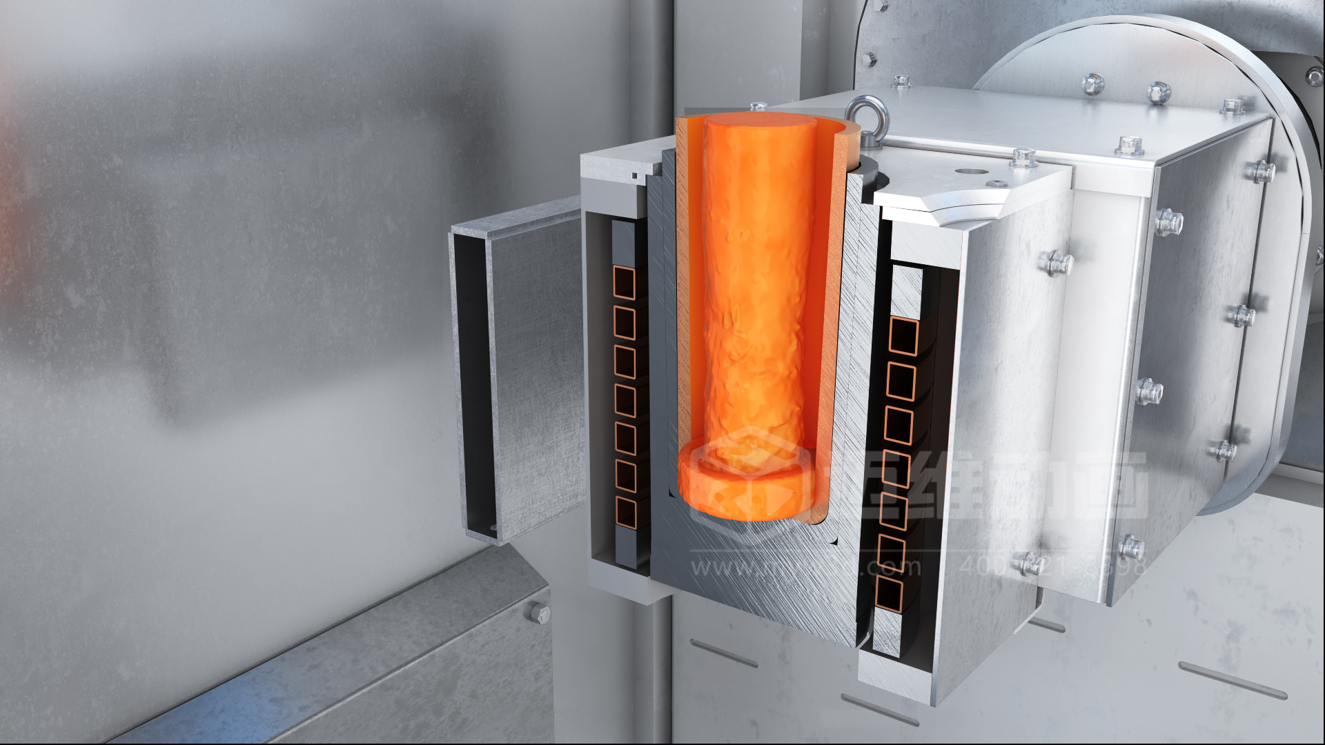 特鋼冶煉工藝-定向凝固三維動畫展示(圖3) 特鋼冶煉工藝-定向凝固三維動畫展示(圖3)