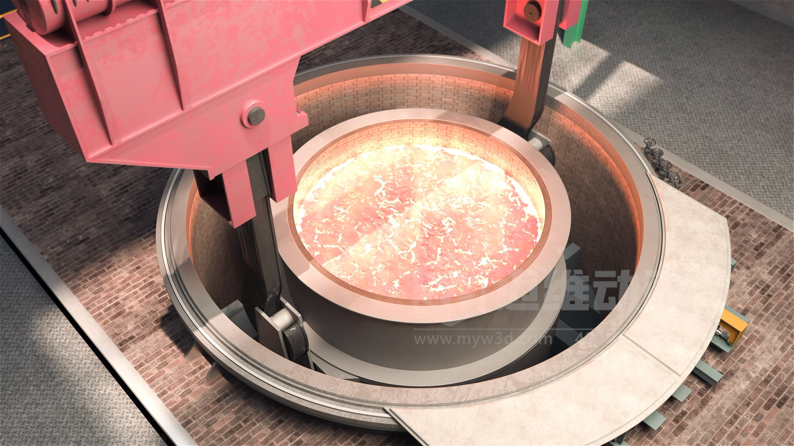 VOD真空精煉爐熔煉工藝流程三維動畫展示(圖2) VOD真空精煉爐熔煉工藝流程三維動畫展示(圖2)