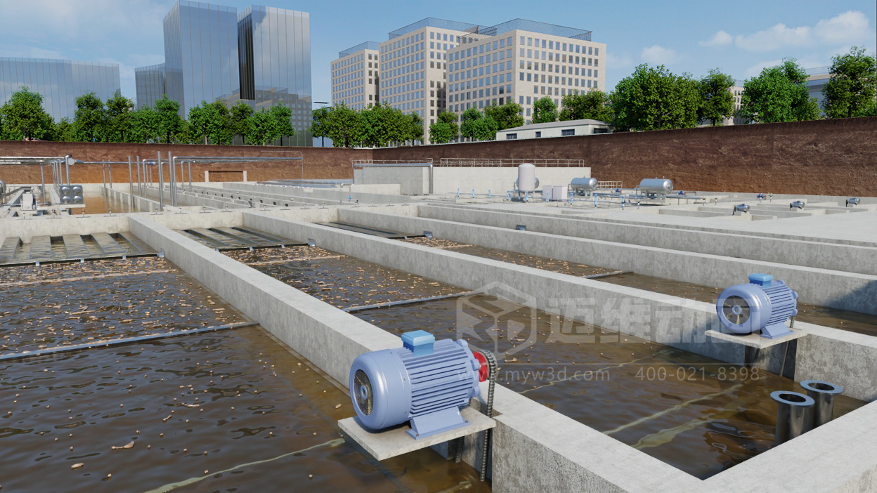 必看！3D動(dòng)畫揭秘“光伏 + 水務(wù)”污水廠節(jié)能原理(圖1)