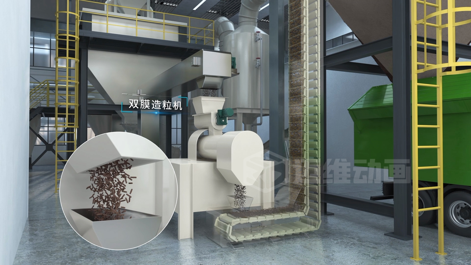 客戶總說 "太專業(yè)聽不懂"？三維動(dòng)畫讓淤泥干化技術(shù)秒變 "可視化爆款"！(圖3)