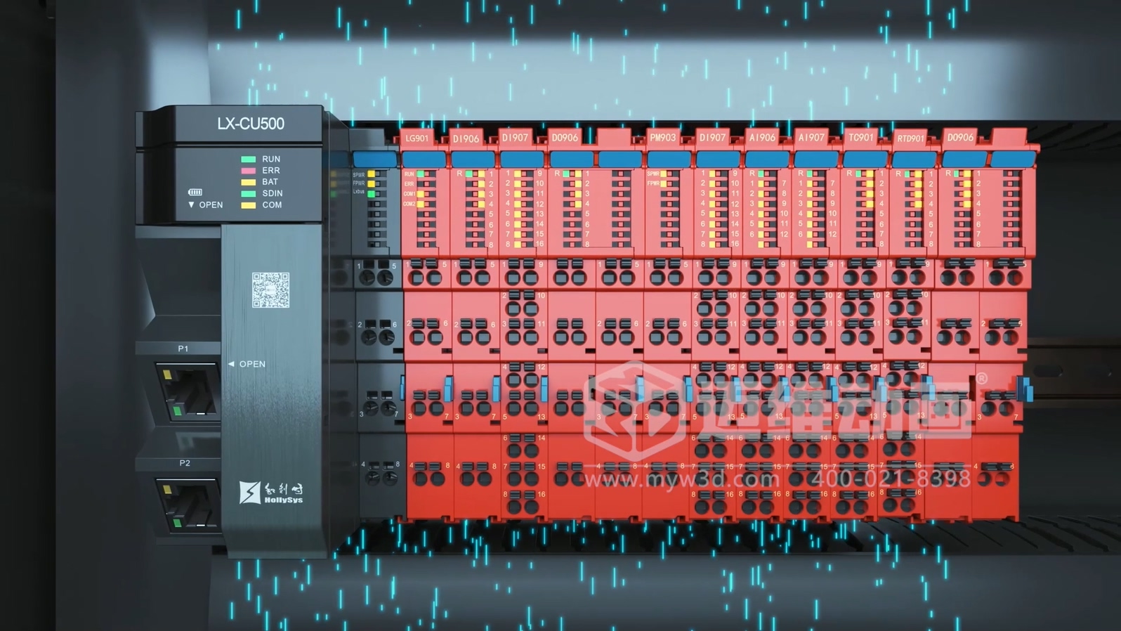 工業(yè)自動化 3D 動畫如何精準呈現(xiàn)？邁維動畫為可編程邏輯控制器打造爆款產(chǎn)品動畫宣傳片(圖2)