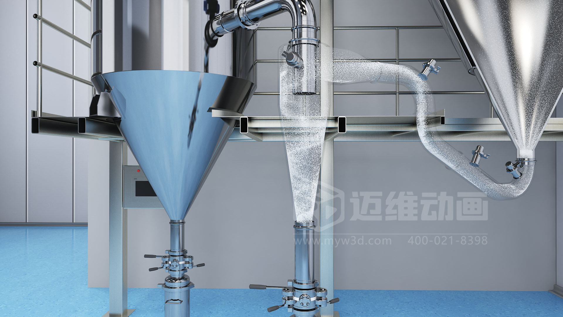 氮氣密閉循環(huán)型噴霧干燥機三維動畫(圖1) 氮氣密閉循環(huán)型噴霧干燥機三維動畫(圖1)