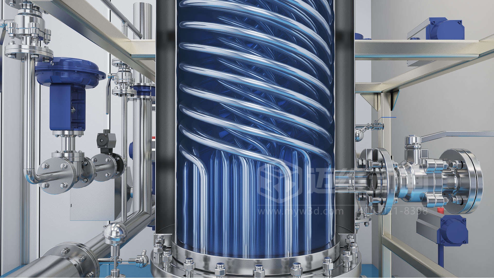 氮氣密閉循環(huán)型噴霧干燥機三維動畫(圖2) 氮氣密閉循環(huán)型噴霧干燥機三維動畫(圖2)