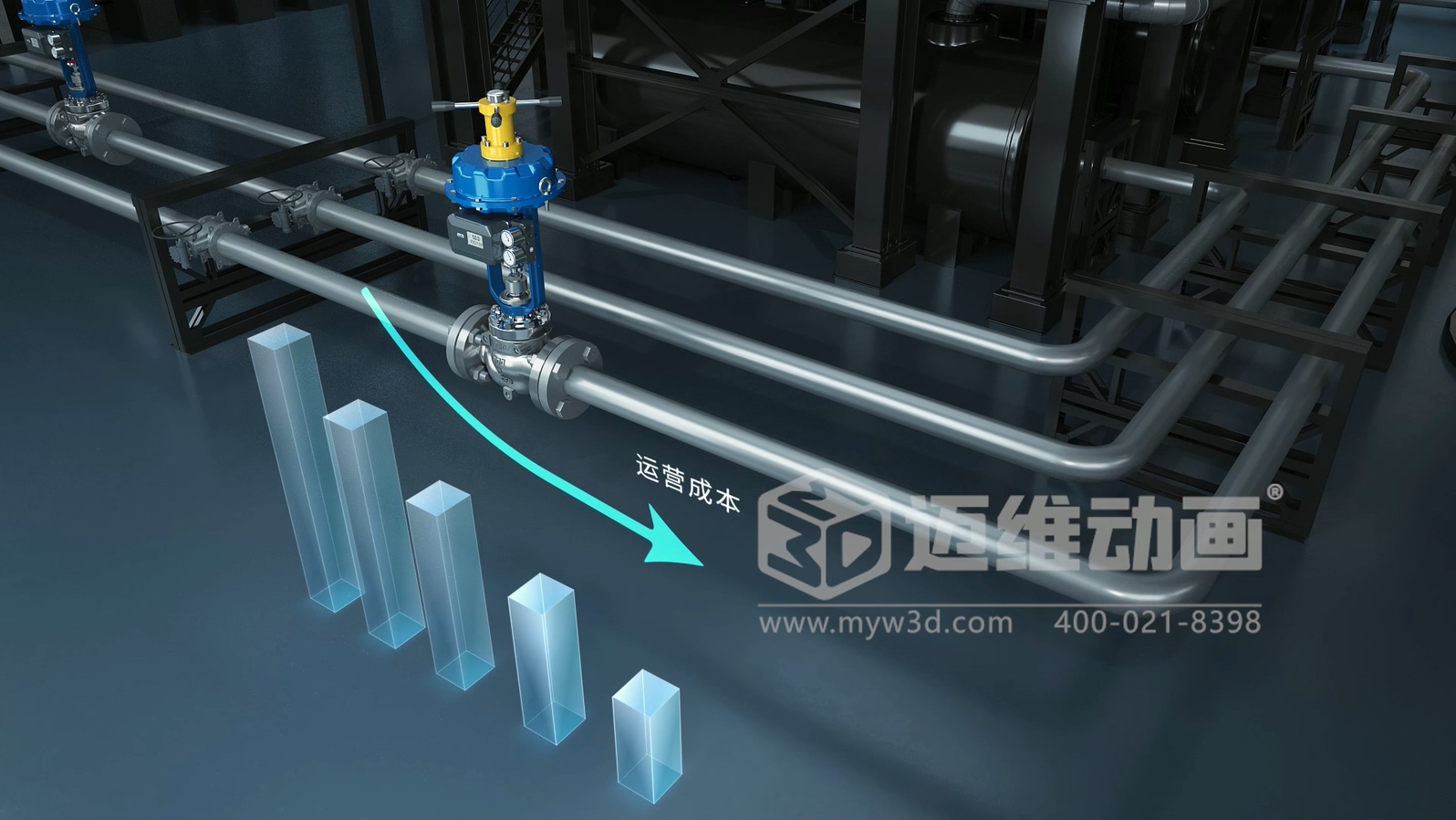 閥門工作原理太復(fù)雜？三維動(dòng)畫動(dòng)態(tài)演示讓客戶一看就懂！(圖4)