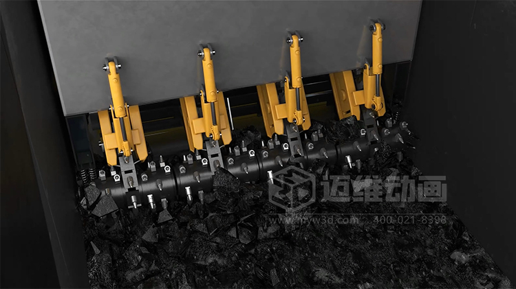 工業(yè)三維動畫賦能:火車箱粘凍煤清車機器人自動化清掃工藝可視化方案(圖2) 工業(yè)三維動畫賦能:火車箱粘凍煤清車機器人自動化清掃工藝可視化方案(圖2)