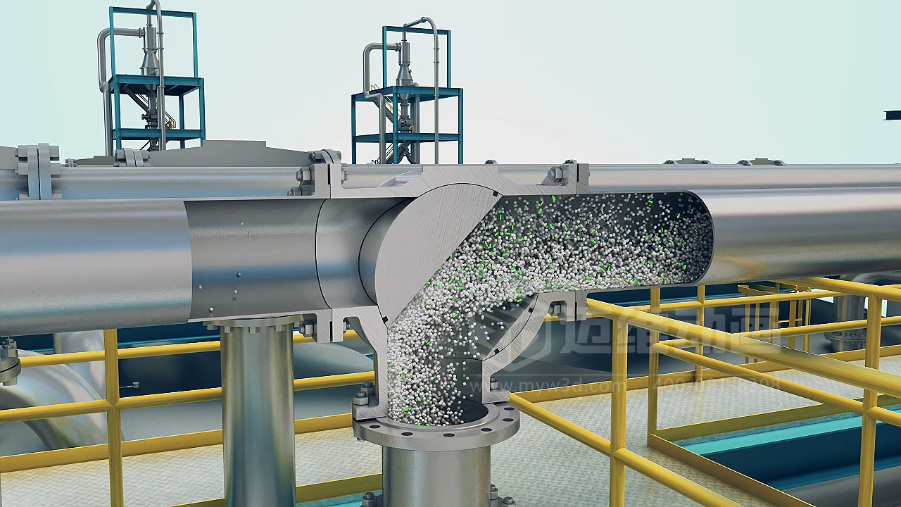 粉粒體物料處理系統(tǒng)三維動畫(圖5) 粉粒體物料處理系統(tǒng)三維動畫(圖5)