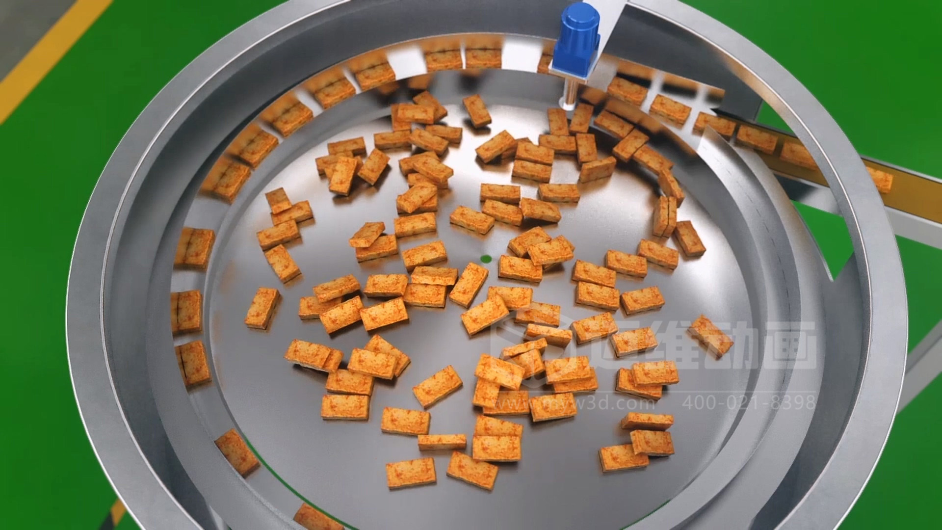 豆干包裝自動(dòng)化生產(chǎn)線三維動(dòng)畫(huà)展示(圖2)