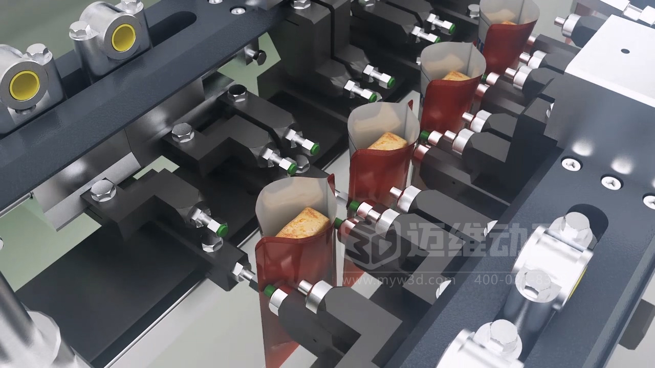 豆干包裝自動(dòng)化生產(chǎn)線三維動(dòng)畫(huà)展示(圖9)