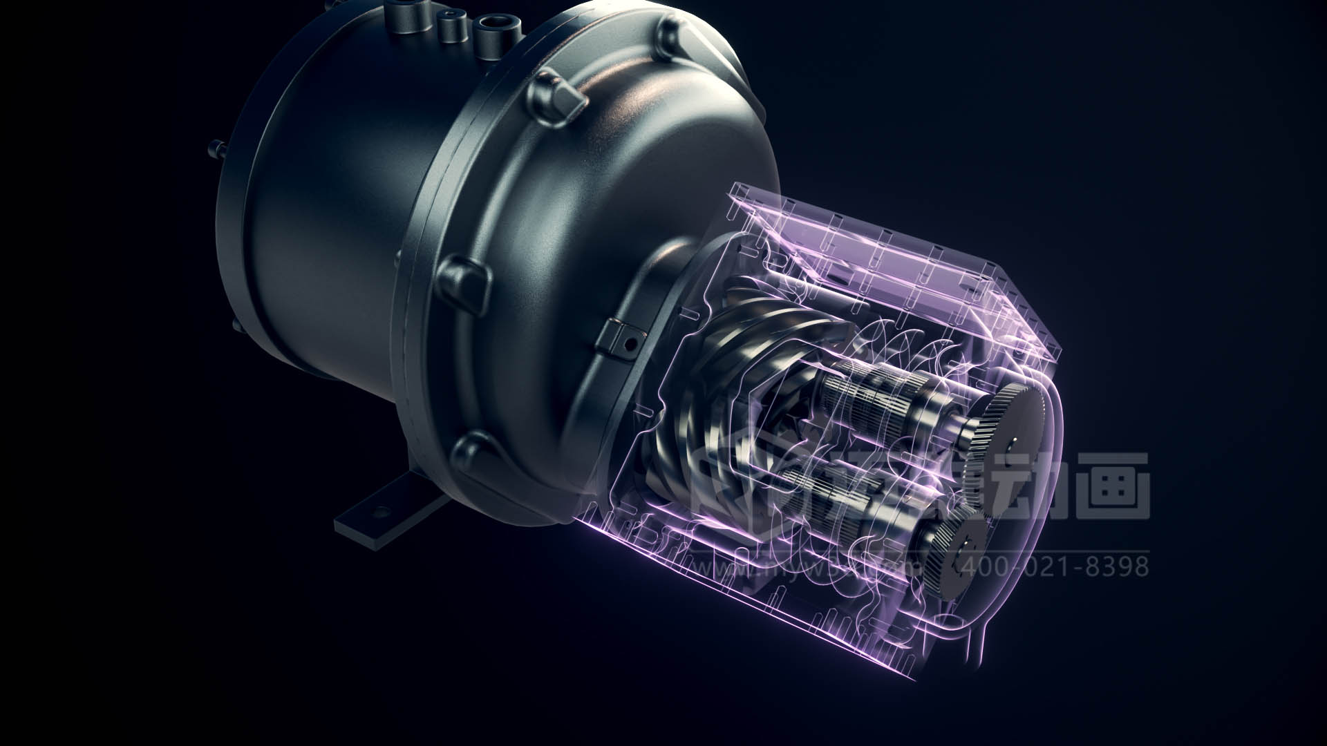 壓縮機工作原理講不清、方案展示不直觀？下一次行業(yè)展會，請帶上這份 “會動” 的工業(yè)三維動畫行業(yè)解決方案(圖5)