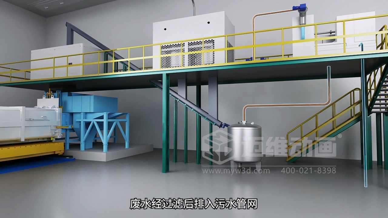 商業(yè)廣場垃圾輸送3D動畫(圖6)