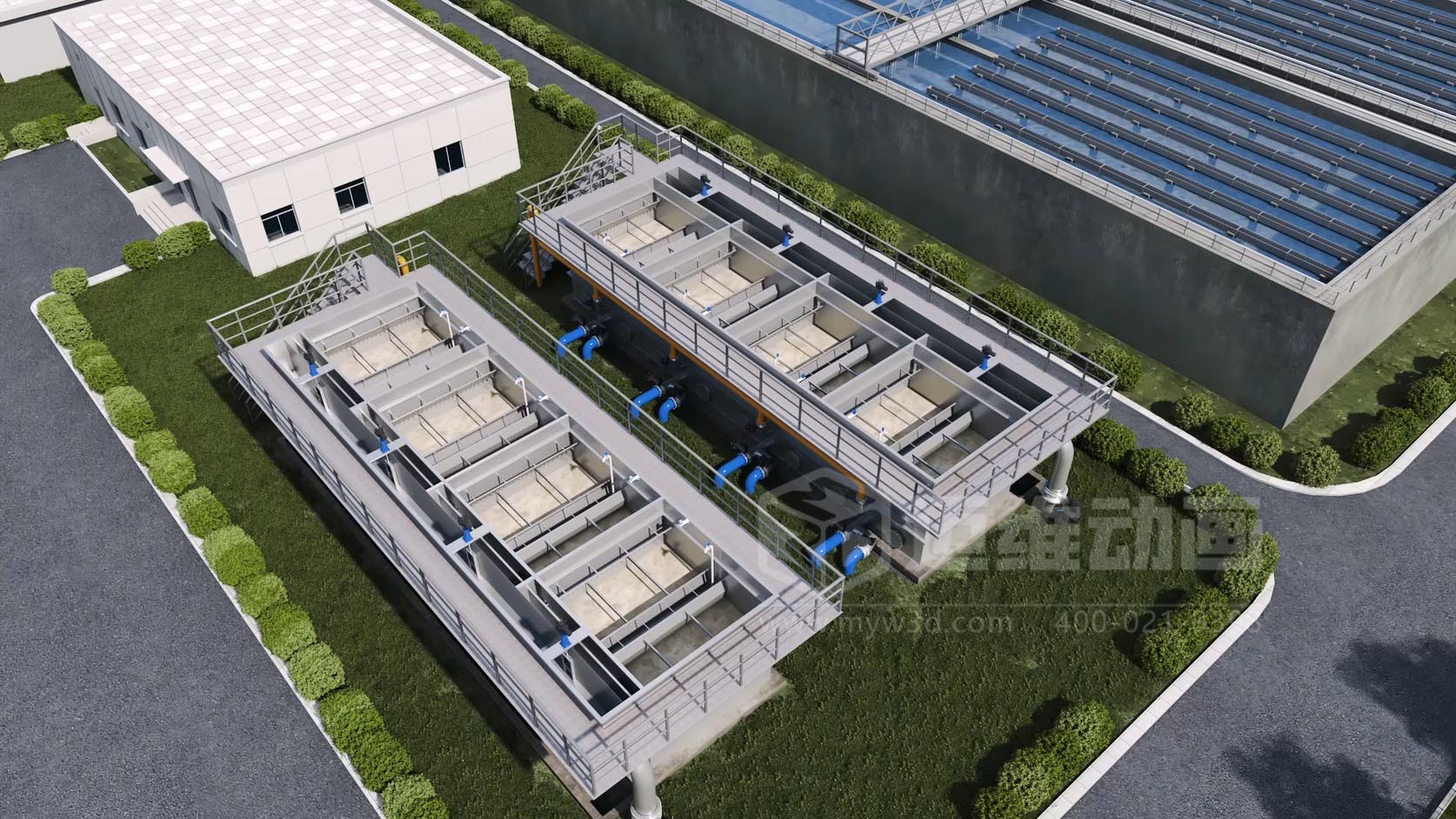 二次供水-水處理行業(yè)過濾裝置三維動畫全場景解決方案(圖1)