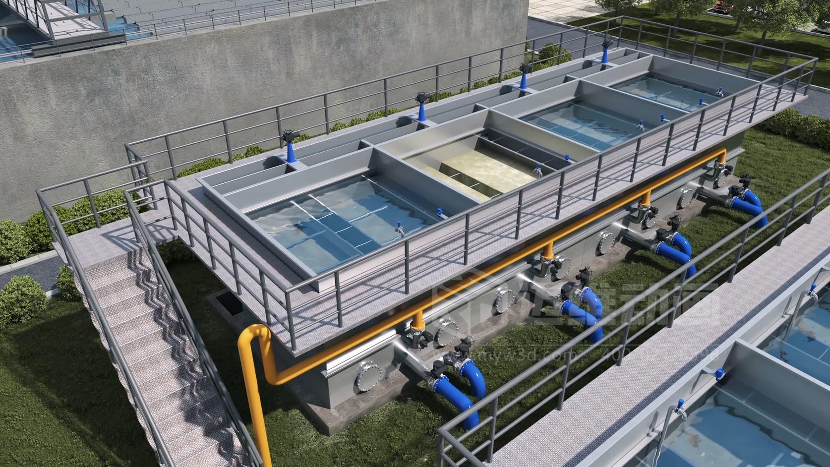 二次供水-水處理行業(yè)過濾裝置三維動畫全場景解決方案(圖8)