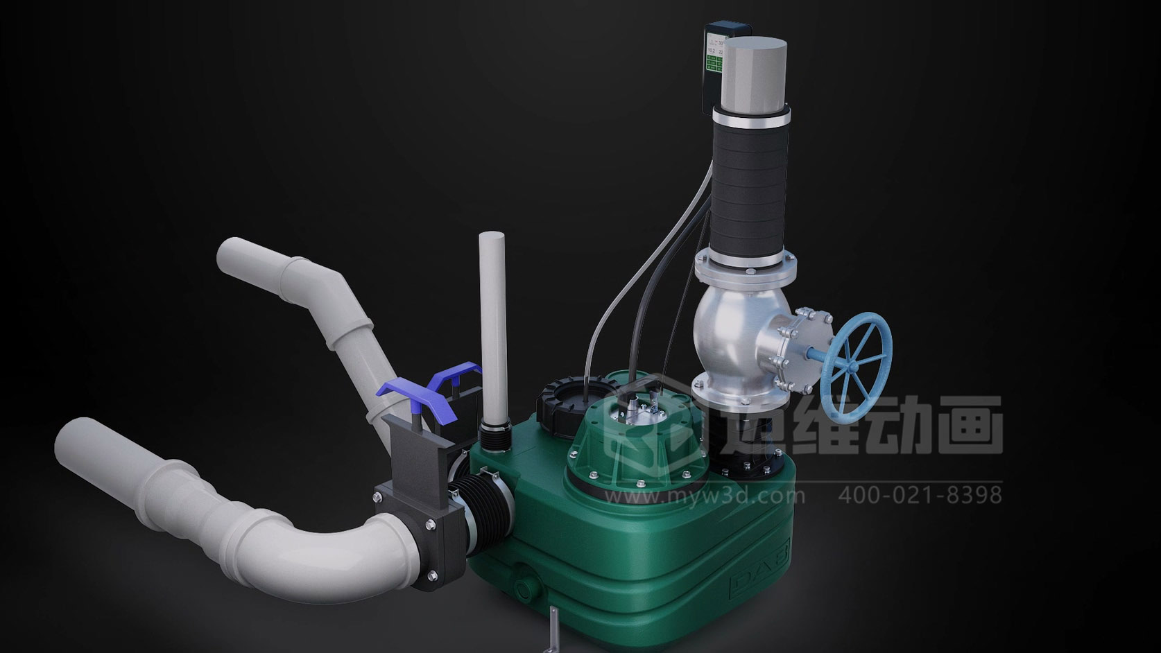 外置式污水提升泵站三維動(dòng)畫(圖3)